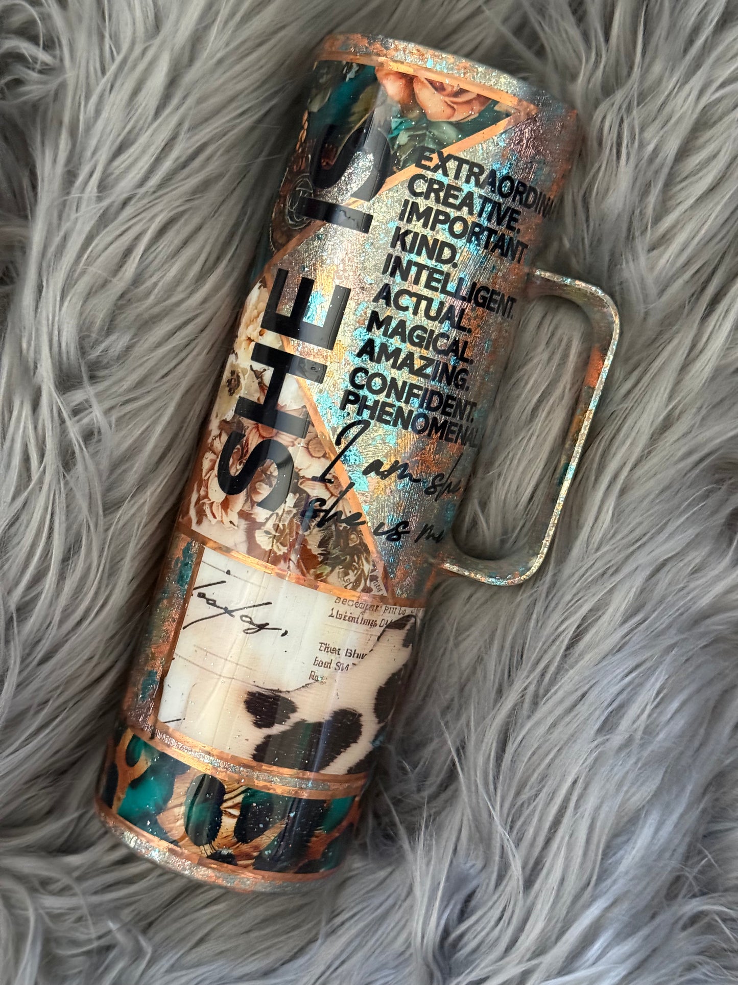 30oz She Is Handle Tumbler