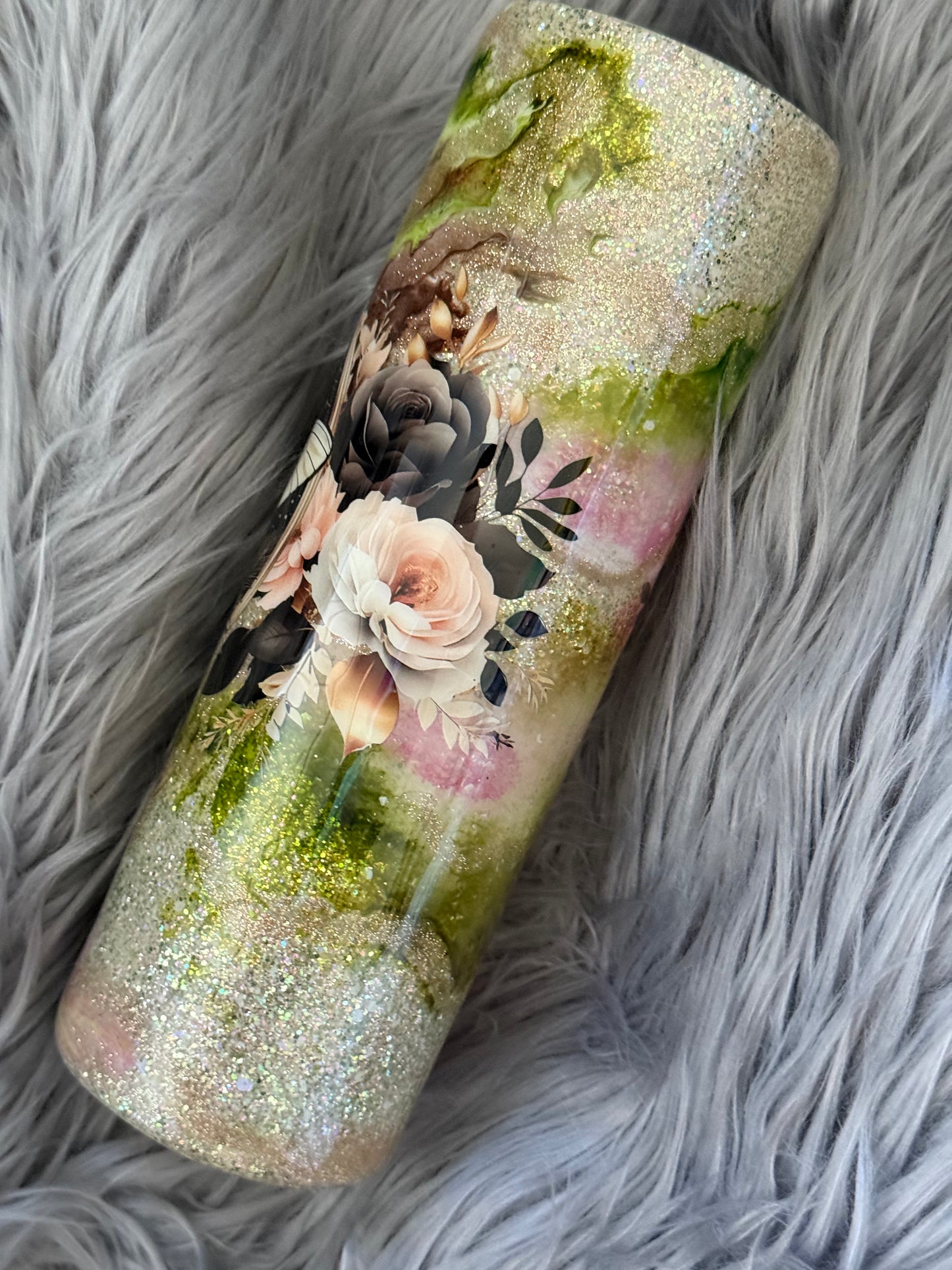 30oz Moth Glitter Tumbler