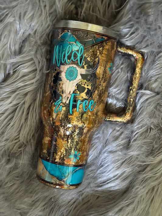 40oz Wild & Free Tumbler